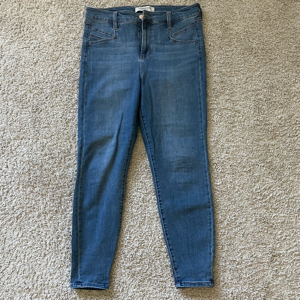 LIVERPOOL high rise ankle skinny jeans